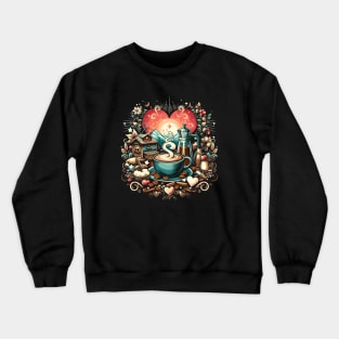 Coffee Connoisseur's Charm Crewneck Sweatshirt